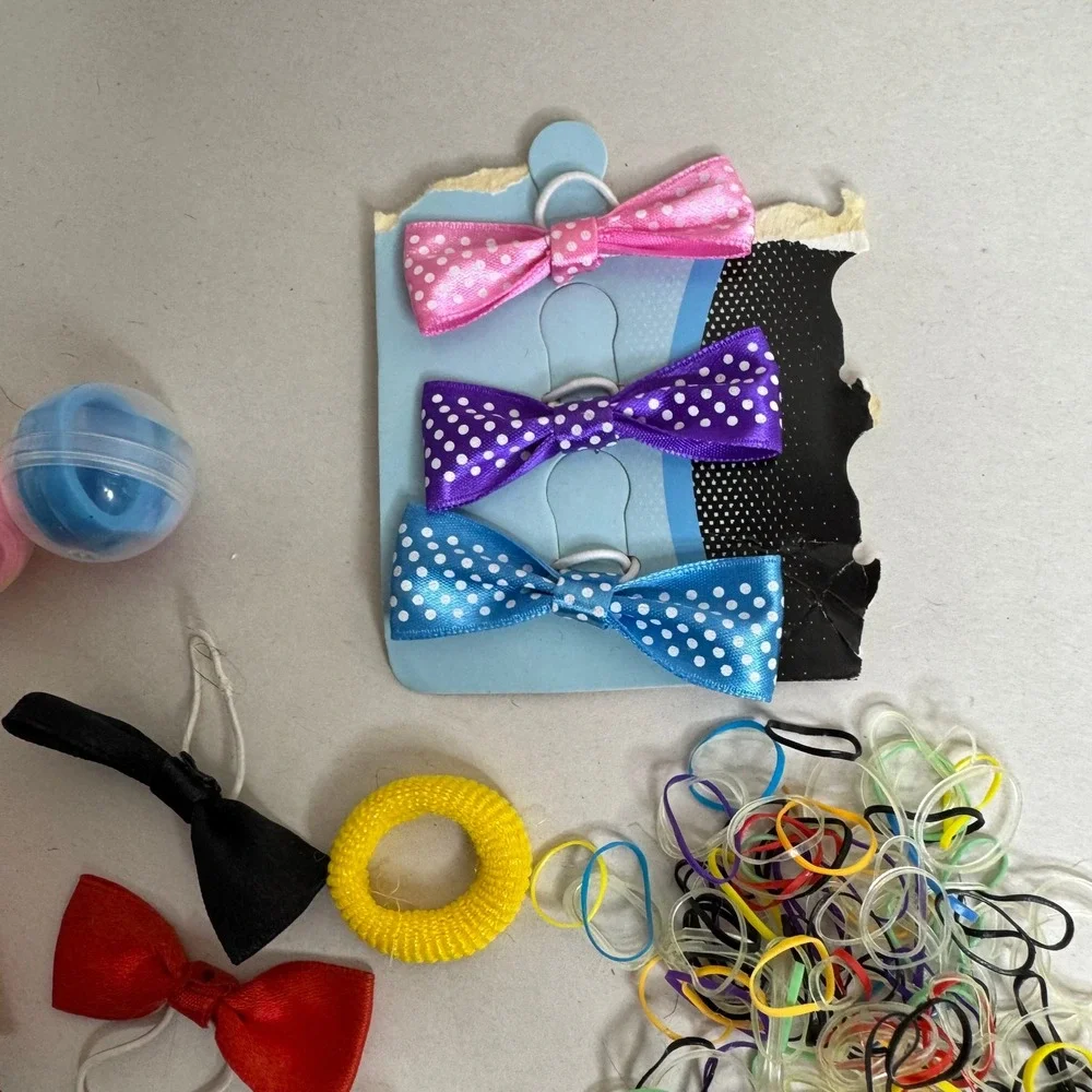 Goody Girls Hair Accessory Lot Claw Clips Bows Elastics Christmas Scrunchie